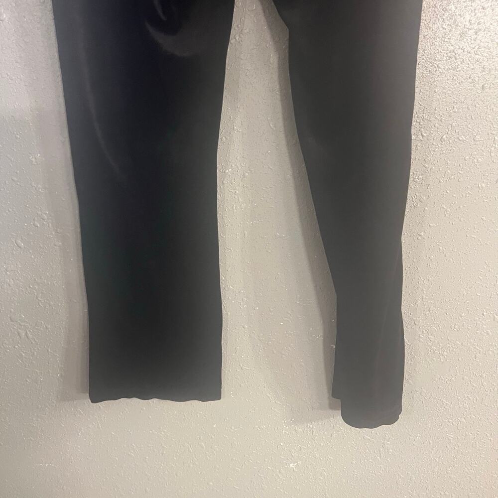 Vtg Young USA Womens Lg Low rise Black Lounge Pants Straight Leg 16" inseam 31" - Picture 10 of 14